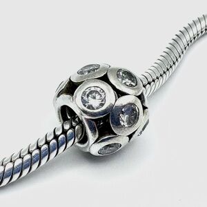 Pandora Whimsical Lights Clear CZ Openwork Sterling Silver Charm